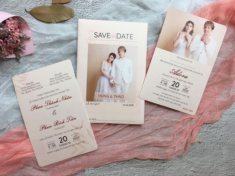 Các mẫu thiệp cưới đẹp mới nhất 2020 Báo giá in thiệp cưới Hà Nội