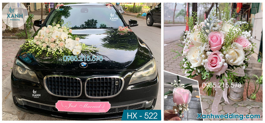 Hoa xe cưới đẹp tại Hoàn Kiếm