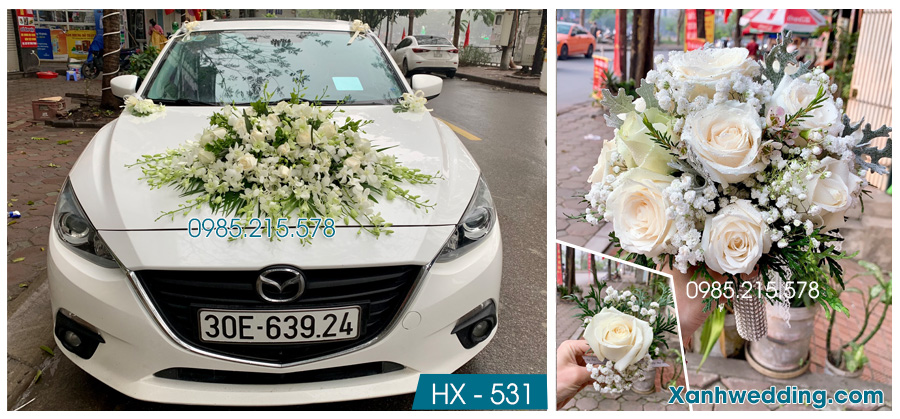 Hoa xe cưới giá rẻ tại Hà Nội